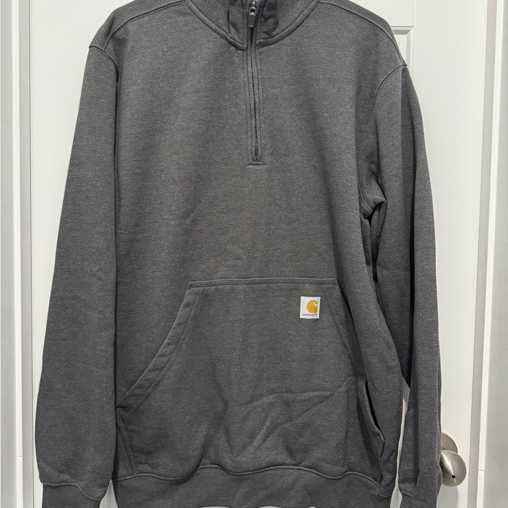 Carhartt Men's Charcoal Zip-Up Sweater